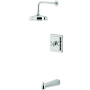 Kingston Brass Revival Tub and Shower Trim Package with 1.8 GPM Single Function Shower Head Polished Chrome