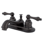 Kingston Brass Restoration 1.2 GPM Centerset Bathroom Faucet with Pop-Up Drain Assembly Oil Rubbed Bronze