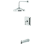 Kingston Brass Tub and Shower Trim Package with 1.8 GPM Single Function Shower Head Polished Chrome