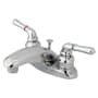 Kingston Brass Magellan 1.2 GPM Centerset Bathroom Faucet with Pop-Up Drain Assembly Polished Chrome