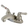 Kingston Brass Magellan 1.2 GPM Centerset Bathroom Faucet with Pop-Up Drain Assembly Brushed Nickel