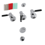 Kingston Brass Kaiser 1.5 GPM Widespread Bidet Faucet with 3 Lever Handles and Pop-Up Drain Assembly Polished Chrome