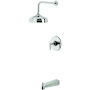 Kingston Brass Manhattan Tub and Shower Trim Package with 1.8 GPM Single Function Shower Head Polished Chrome