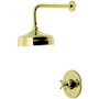 Kingston Brass Metropolitan Shower Only Trim Package with 1.8 GPM Single Function Shower Head Polished Brass