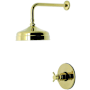 Kingston Brass Concord Shower Only Trim Package with 1.8 GPM Single Function Shower Head Polished Brass
