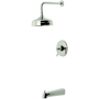 Kingston Brass Kingston Tub and Shower Trim Package with 1.8 GPM Single Function Shower Head Polished Nickel