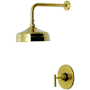 Kingston Brass Manhattan Shower Only Trim Package with 1.8 GPM Single Function Shower Head Brushed Brass