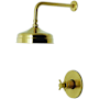 Kingston Brass Concord Shower Only Trim Package with 1.8 GPM Single Function Shower Head Brushed Brass