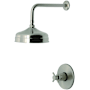 Kingston Brass Concord Shower Only Trim Package with 1.8 GPM Single Function Shower Head Brushed Nickel