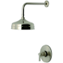 Kingston Brass NuvoFusion Shower Only Trim Package with 1.8 GPM Single Function Shower Head Brushed Nickel
