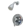 Kingston Brass Pressure Balanced Shower Trim Only with 1.8 GPM Single Function Shower Head Polished Chrome