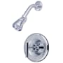 Kingston Brass Manhattan Shower Trim Package with Shower Head Polished Chrome