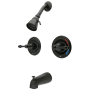 Kingston Brass Vintage Tub and Shower Trim Package With 1.8 GPM Single Function Shower Head with Lever Handles Oil Rubbed Bronze