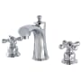 Kingston Brass Victorian 1.2 GPM Widespread Bathroom Faucet with Pop-Up Drain Assembly Polished Chrome