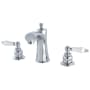 Kingston Brass Victorian 1.2 GPM Widespread Bathroom Faucet with Pop-Up Drain Assembly Polished Chrome