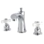 Kingston Brass Victorian 1.2 GPM Widespread Bathroom Faucet with Pop-Up Drain Assembly Polished Chrome