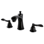 Kingston Brass NuWave French 1.2 GPM Widespread Bathroom Faucet with Pop-Up Drain Assembly Oil Rubbed Bronze