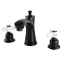 Kingston Brass Victorian 1.2 GPM Widespread Bathroom Faucet with Pop-Up Drain Assembly Oil Rubbed Bronze