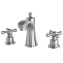 Kingston Brass Victorian 1.2 GPM Widespread Bathroom Faucet with Pop-Up Drain Assembly Brushed Nickel