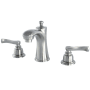 Kingston Brass Royale 1.2 GPM Widespread Bathroom Faucet with Pop-Up Drain Assembly Brushed Nickel