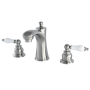 Kingston Brass Victorian 1.2 GPM Widespread Bathroom Faucet with Pop-Up Drain Assembly Brushed Nickel
