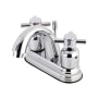 Kingston Brass Concord 1.2 GPM Centerset Bathroom Faucet with Pop-Up Drain Assembly Polished Chrome