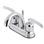 Kingston Brass Centurion 1.2 GPM Centerset Bathroom Faucet with Pop-Up Drain Assembly Polished Chrome
