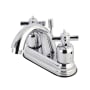 Kingston Brass Millennium 1.2 GPM Centerset Bathroom Faucet with Pop-Up Drain Assembly Polished Chrome