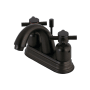 Kingston Brass Concord 1.2 GPM Centerset Bathroom Faucet with Pop-Up Drain Assembly Oil Rubbed Bronze