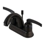Kingston Brass Centurion 1.2 GPM Centerset Bathroom Faucet with Pop-Up Drain Assembly Oil Rubbed Bronze