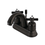 Kingston Brass Millennium 1.2 GPM Centerset Bathroom Faucet with Pop-Up Drain Assembly Oil Rubbed Bronze