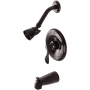 Kingston Brass NuWave Tub and Shower Trim Package with 1.8 GPM Single Function Shower Head Oil Rubbed Bronze
