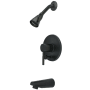 Kingston Brass Concord Tub and Shower Trim Package with 1.8 GPM Single Function Shower Head Oil Rubbed Bronze