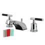 Kingston Brass Kaiser 1.2 GPM Widespread Bathroom Faucet with Pop-Up Drain Assembly Polished Chrome