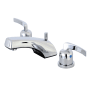 Kingston Brass Centurion 1.2 GPM Widespread Bathroom Faucet with Pop-Up Drain Assembly Polished Chrome