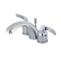 Kingston Brass Centurion 1.2 GPM Widespread Bathroom Faucet with Pop-Up Drain Assembly Polished Chrome