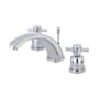 Kingston Brass Concord 1.2 GPM Widespread Bathroom Faucet with Pop-Up Drain Assembly Polished Chrome