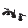 Kingston Brass Concord 1.2 GPM Widespread Bathroom Faucet with Pop-Up Drain Assembly Oil Rubbed Bronze