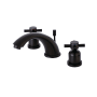 Kingston Brass Concord 1.2 GPM Widespread Bathroom Faucet with Pop-Up Drain Assembly Oil Rubbed Bronze