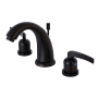 Kingston Brass Centurion 1.2 GPM Widespread Bathroom Faucet with Pop-Up Drain Assembly Oil Rubbed Bronze