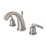Kingston Brass Centurion 1.2 GPM Widespread Bathroom Faucet with Pop-Up Drain Assembly Brushed Nickel