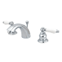 Kingston Brass Victorian 1.2 GPM Widespread Bathroom Faucet with Pop-Up Drain Assembly Polished Chrome