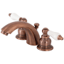 Kingston Brass Victorian 1.2 GPM Widespread Bathroom Faucet with Pop-Up Drain Assembly Antique Copper