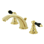 Kingston Brass Duchess 1.2 GPM Widespread Bathroom Faucet with Pop-Up Drain Assembly Polished Brass