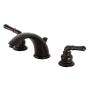 Kingston Brass Magellan 1.2 GPM Widespread Bathroom Faucet with Pop-Up Drain Assembly Oil Rubbed Bronze