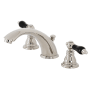 Kingston Brass Duchess 1.2 GPM Widespread Bathroom Faucet with Pop-Up Drain Assembly Polished Nickel