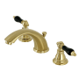 Kingston Brass Duchess 1.2 GPM Widespread Bathroom Faucet with Pop-Up Drain Assembly Brushed Brass