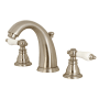 Kingston Brass American Patriot 1.2 GPM Widespread Bathroom Faucet with Pop-Up Drain Assembly Brushed Nickel