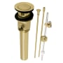 Kingston Brass Made To Match 1-1/4" Pop-Up Drain Assembly with Overflow Brushed Brass