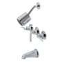 Kingston Brass Centurion Tub and Shower Trim Package with 1.8 GPM Multi Function Shower Head Polished Chrome